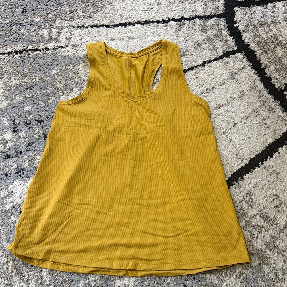 lululemon athletica Womens Mustard Yellow Racerback Tank